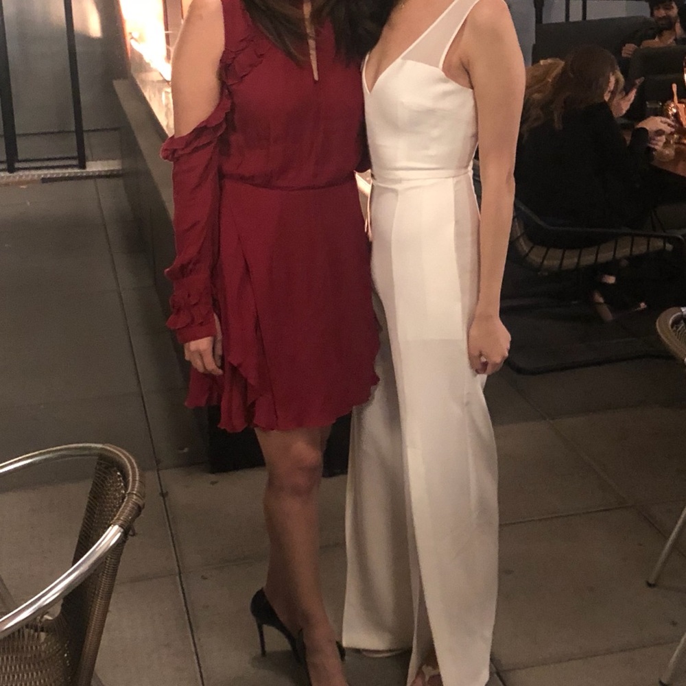 BCBG White Jumpsuit in XS (worn 3 times)